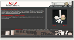 Desktop Screenshot of machinedceramics.com
